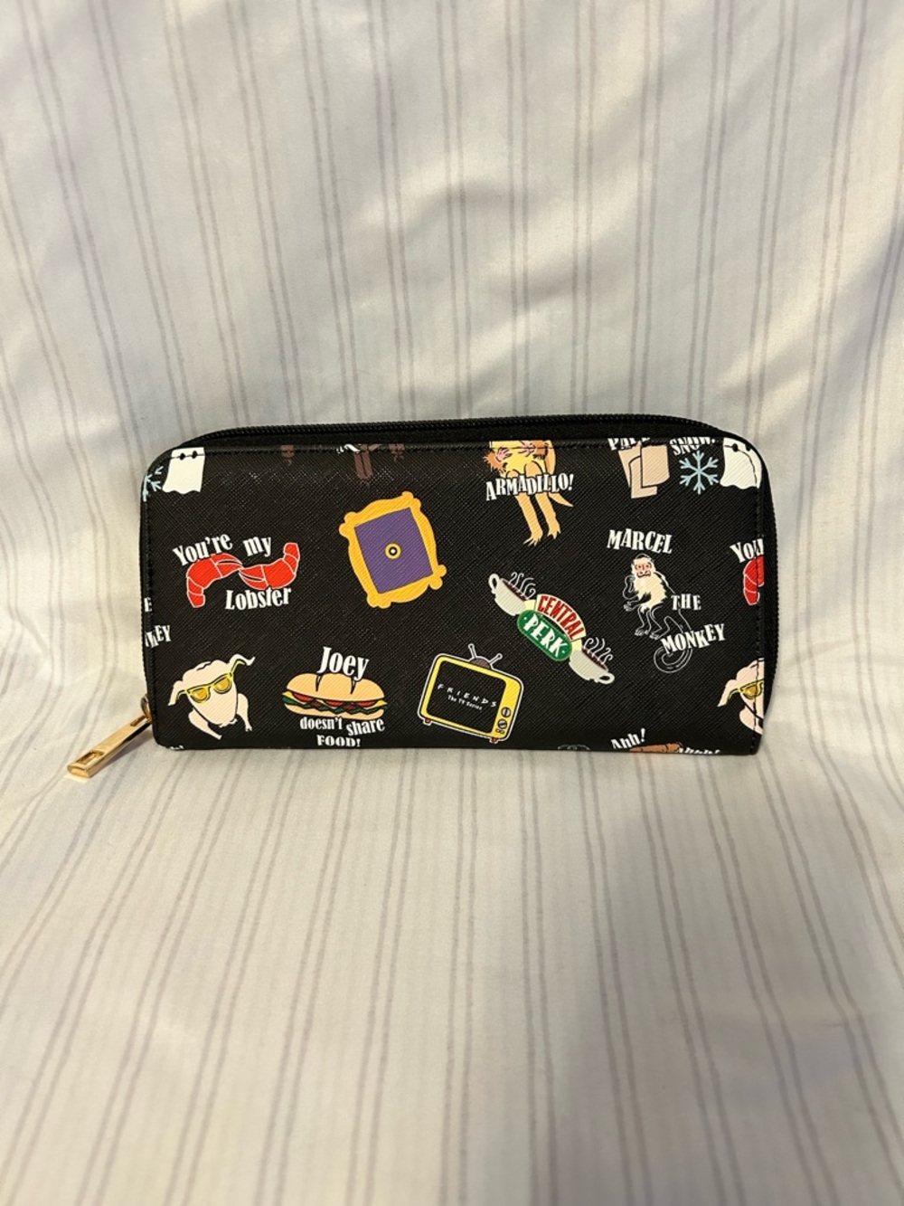 Black Friends TV Print Zip Wallet - Unbranded